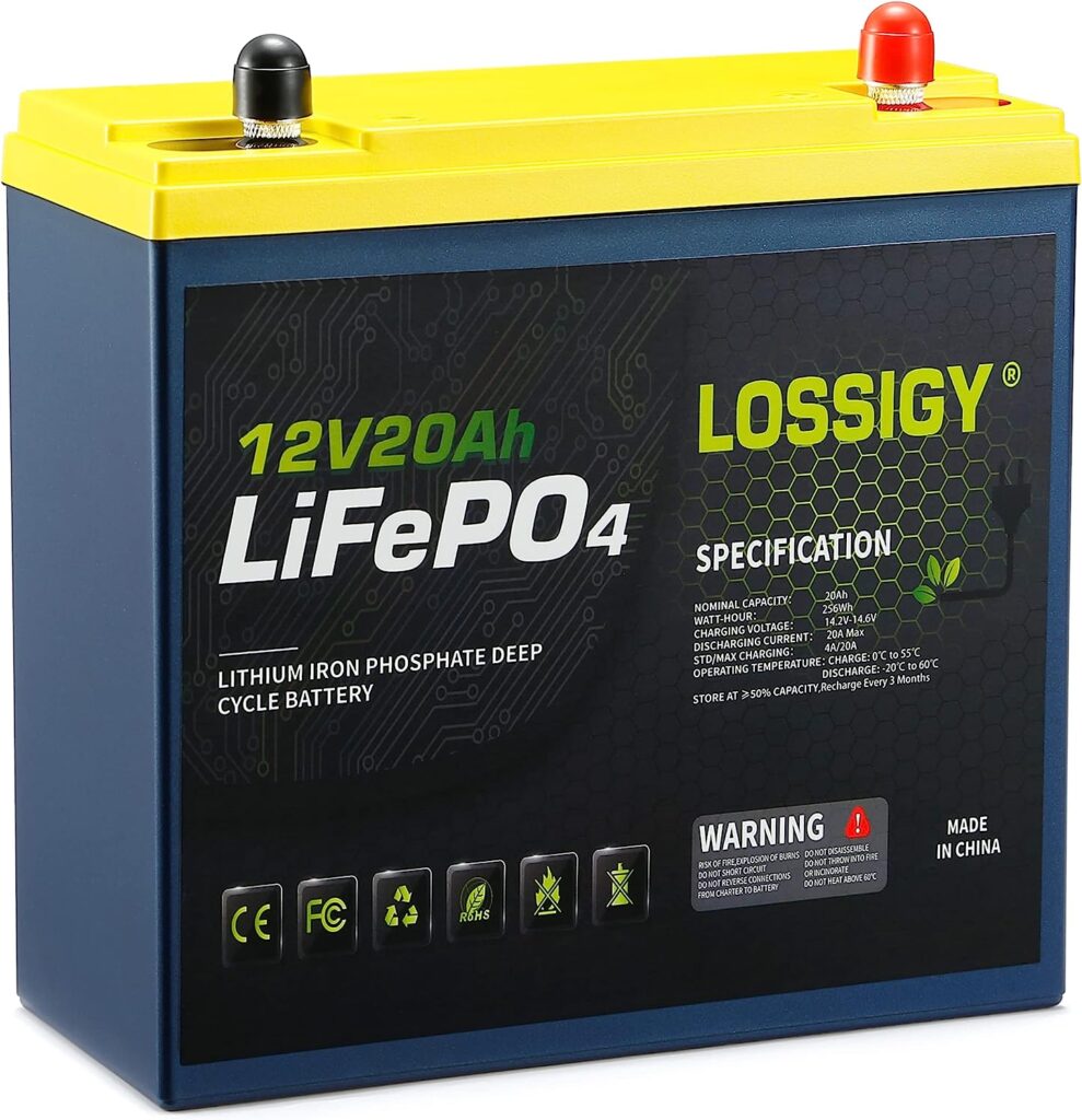 LOSSIGY 12V 20Ah LiFePO4 Lithium Battery Review
