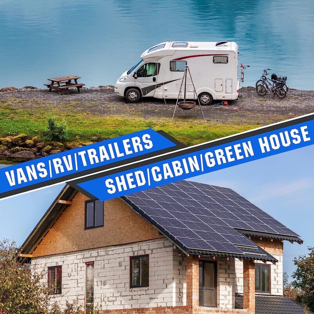 ECO-WORTHY 200 Watts 12 Volt/24 Volt Solar Panel Kit with High Efficiency Monocrystalline Solar Panel and 30A PWM Charge Controller for RV, Camper, Vehicle, Caravan and Other Off Grid Applications