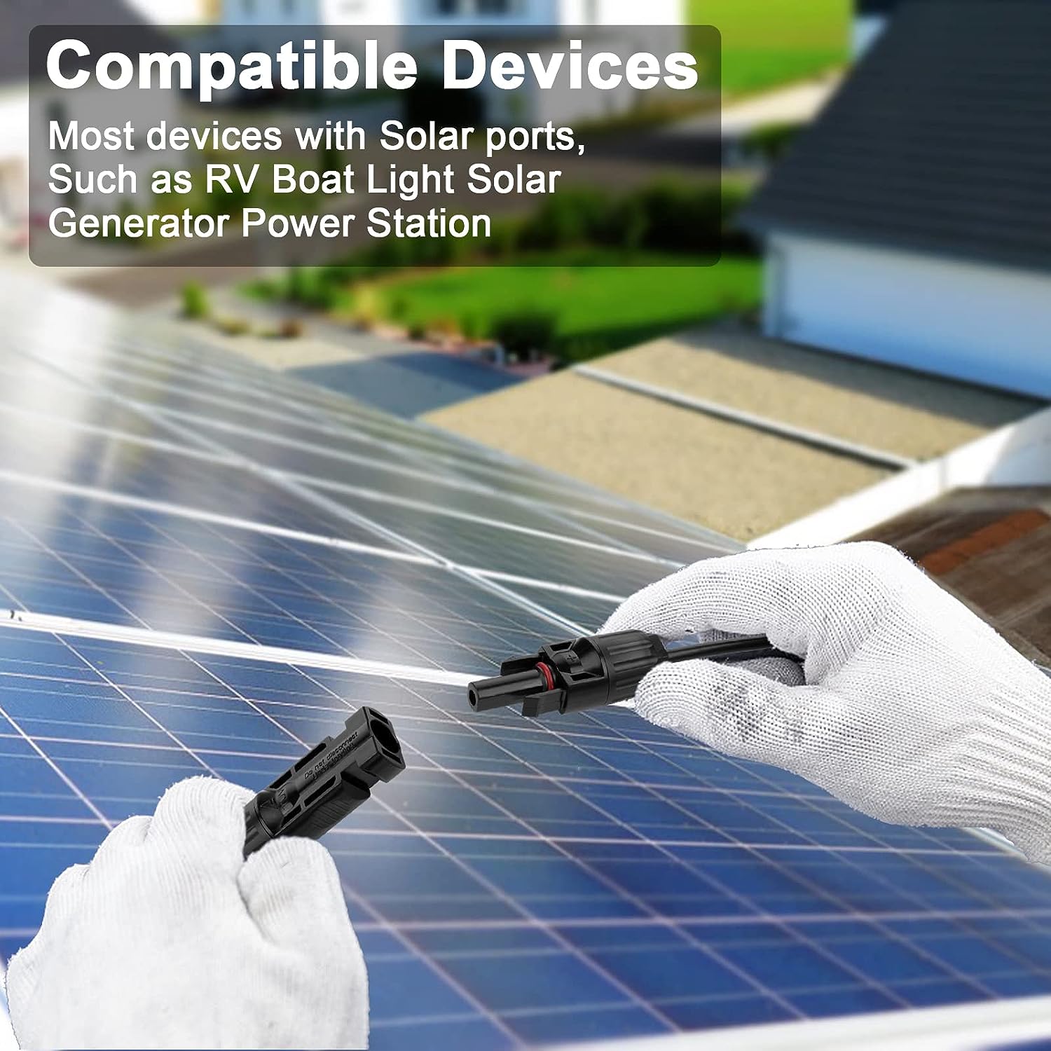 30FT 10AWG Solar Panel Extension Cable, 6mm² Solar Norway