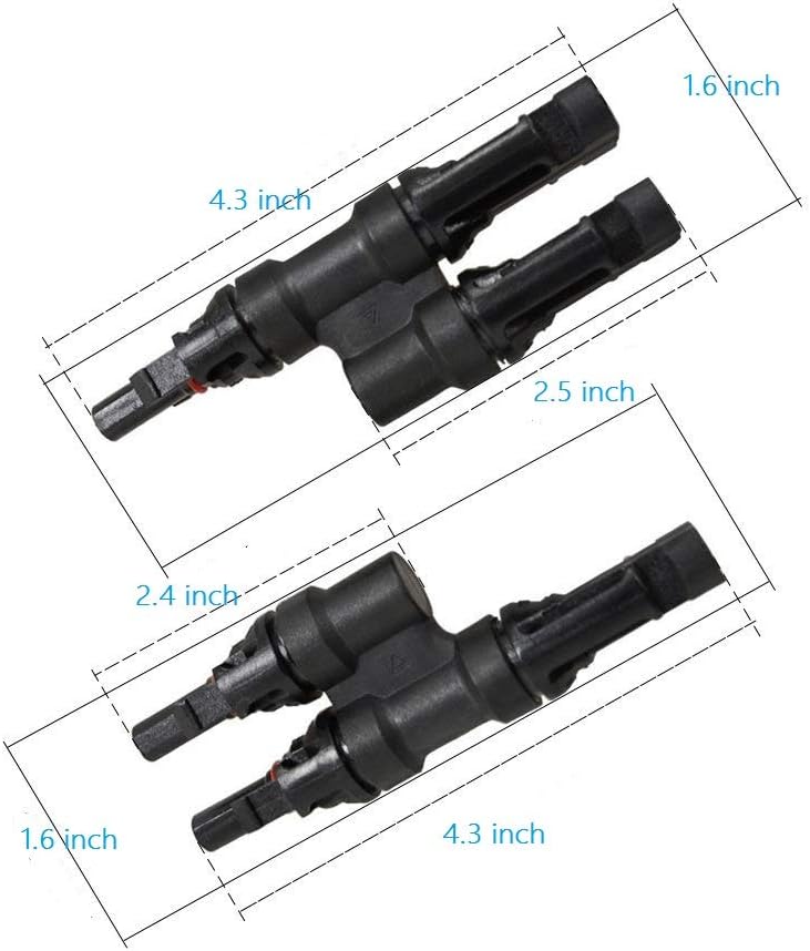 LINKPAL Branch Connectors Connectors Y Connector in Pair MMF+FFM for Parallel Connection Between Solar Panels â¦ (1 Pair)