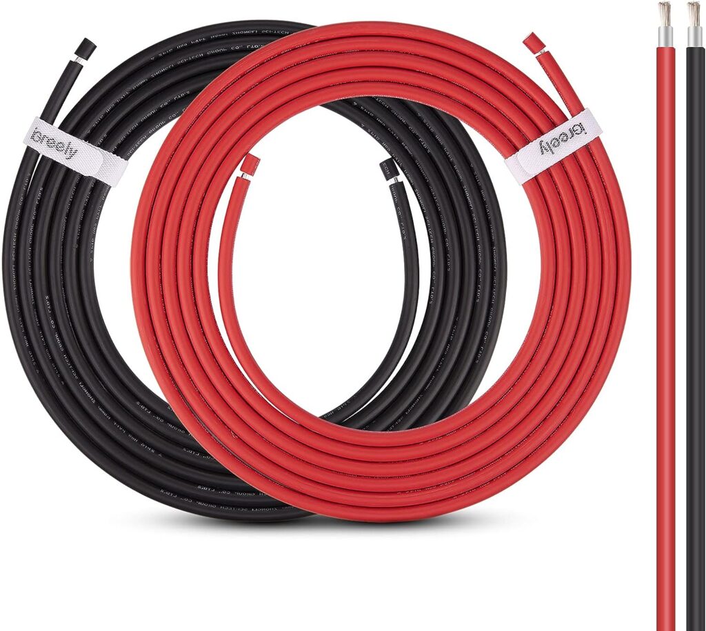 10 Gauge Wire - iGreely Solar Panel Wire 30Ft Black  30Ft Red 10AWG(6mm²) Tinned Copper PV Wire UV Resistant Cable for Solar Panel MPPT Controller Boat Marine Automotive RV Outdoor