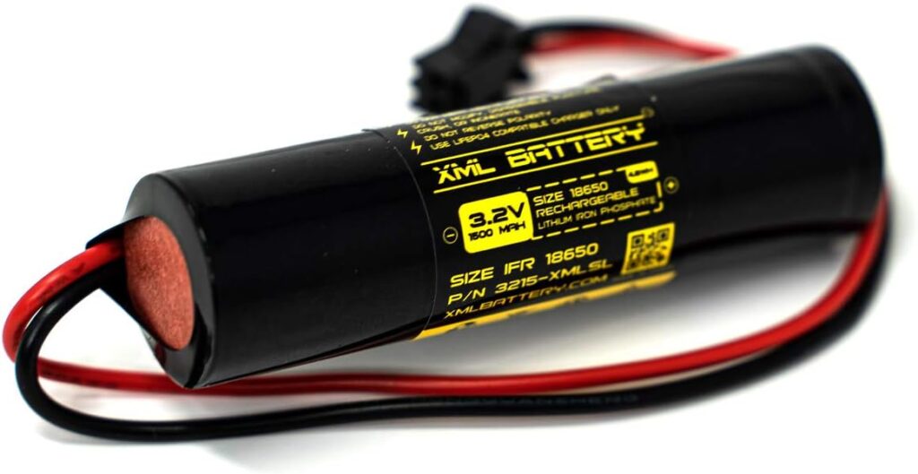 (2 Pack) 3.2v 1500mAh LiFePO4 Battery GS99F GS-53PIR for GS-111 GS-53 GS-52 GS-98 Solar Light Lamp