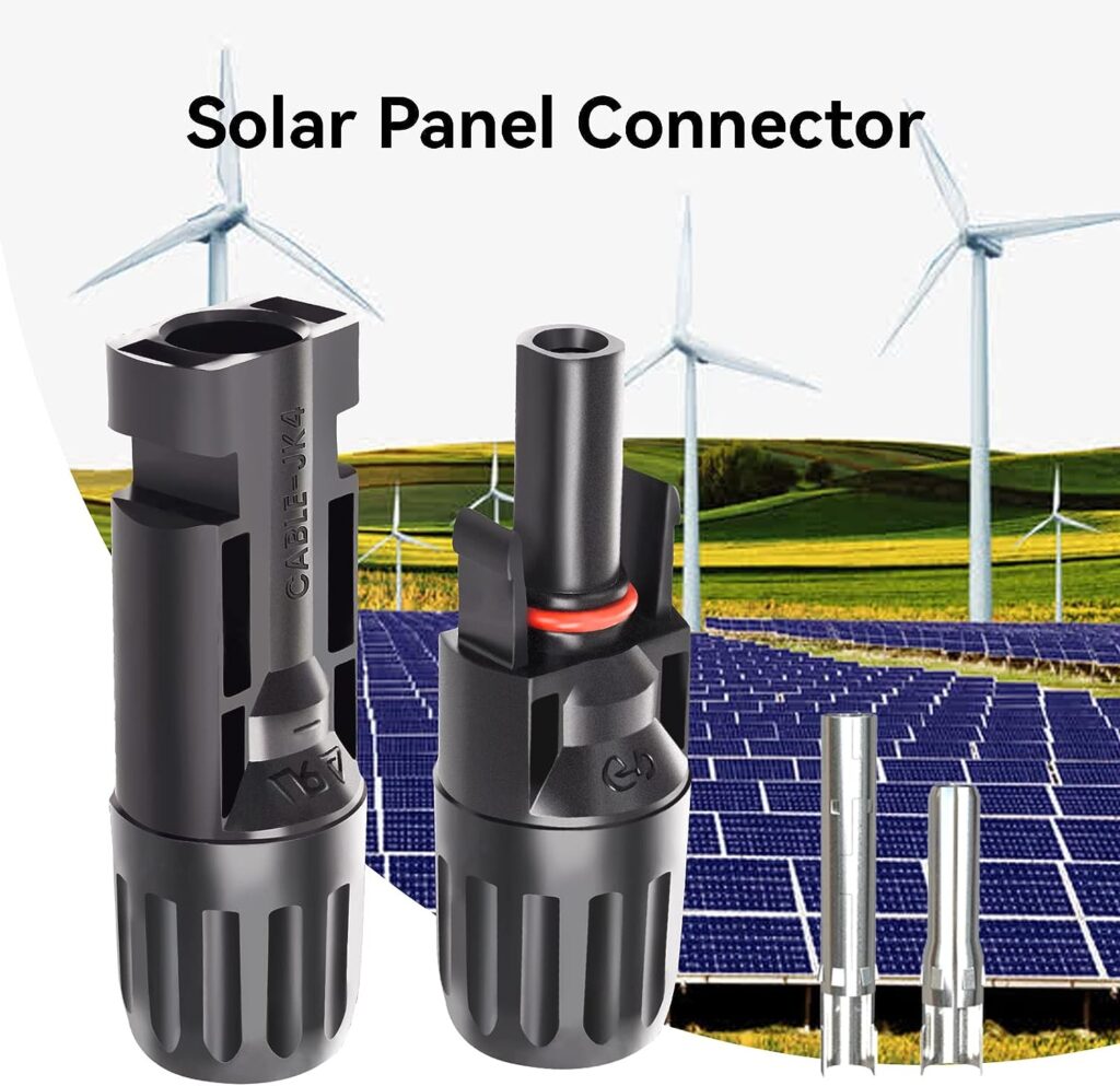Goupchn 10 Pairs Solar Connectors Male Female with Dual Spanners, Solar Panel Cable Connectors, IP67 Waterproof Connector 1000V 30A