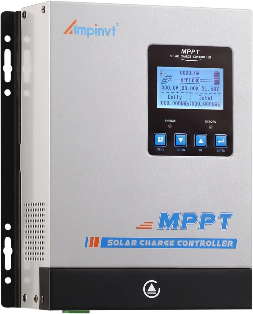 MPPT Solar Charge Controller 80 amp, 12v 24v 36v 48v auto Battery Regulator MAX PV Input 150V, Solar Charger Support Sealed, Gel, Flooded, and Lithium Batteries