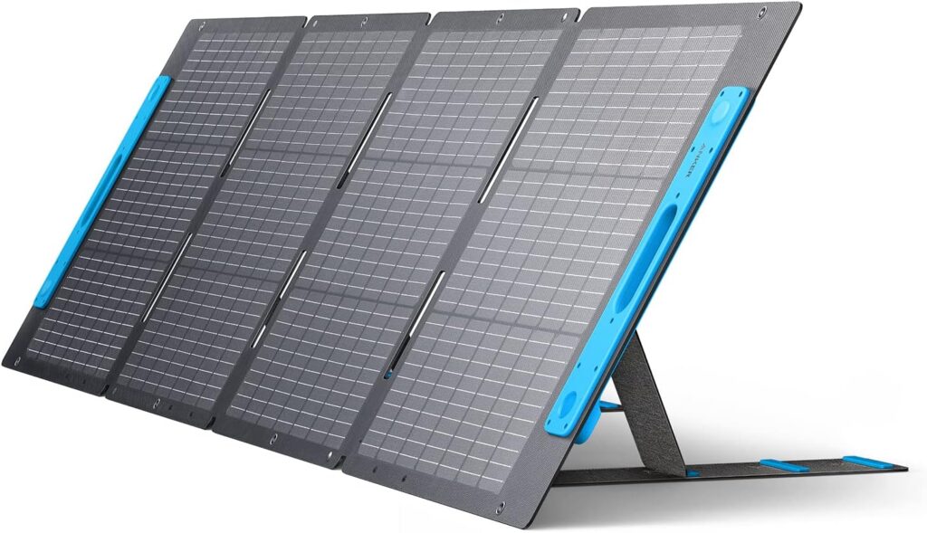 Anker 531 Solar Panel, 200W Foldable Portable Solar Charger, IP67 Waterproof, 23% Higher Energy Conversion Efficiency, Smart Sunlight Alignment via Suncast, for Camping, RV (Only for 767 Powerhouse)
