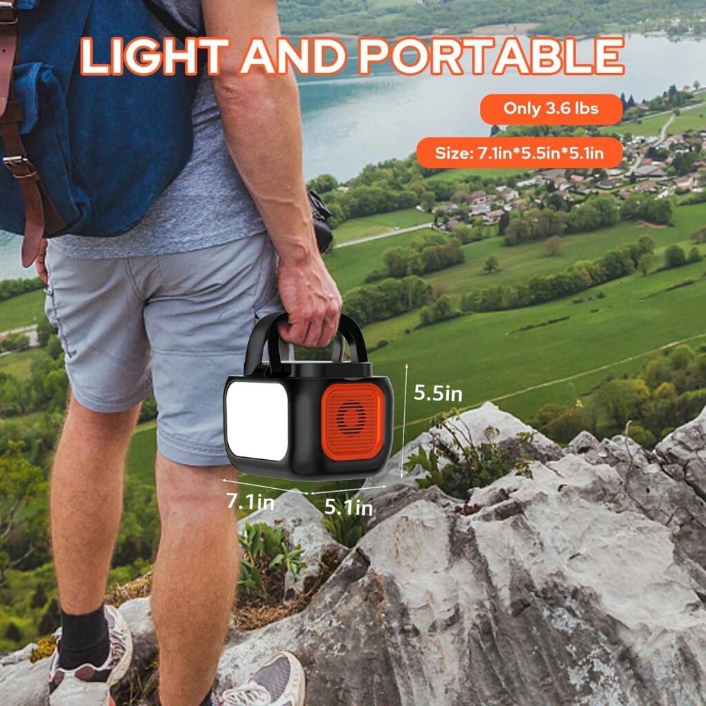 Portable Power Station With Wireless Charging 300W Portable Solar Generator  Portable Power Station 97Wh Power Bank 26400mAh Battery Pack Fasting Charging 150W AC Outlet Solar Generators