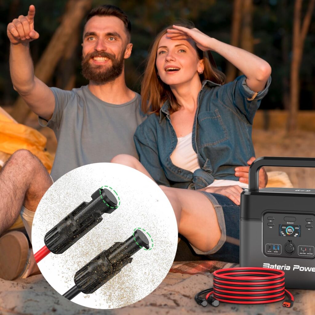 Bateria Power 10 Pairs Solar Connector Caps, Weather Resistant Dust Male and Female Cap for Solar Connectors