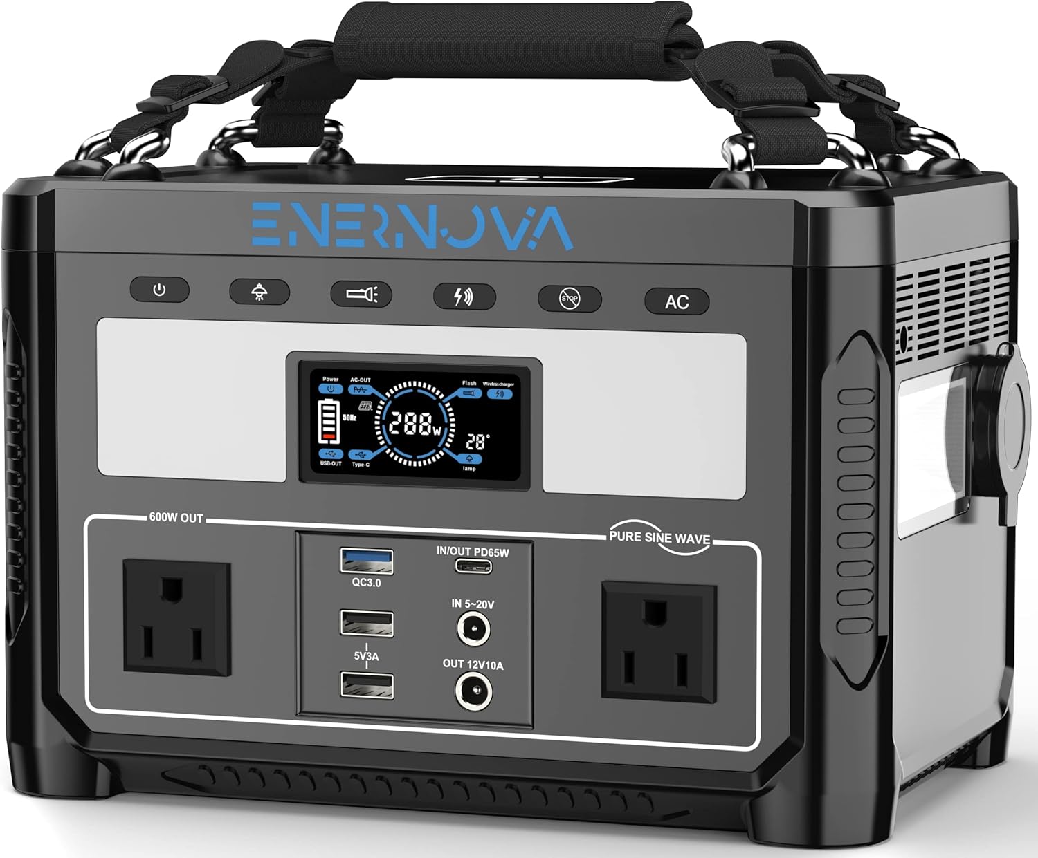 ENERNOVA ETA Portable Power Station 600W Review - Solar Generator Zone