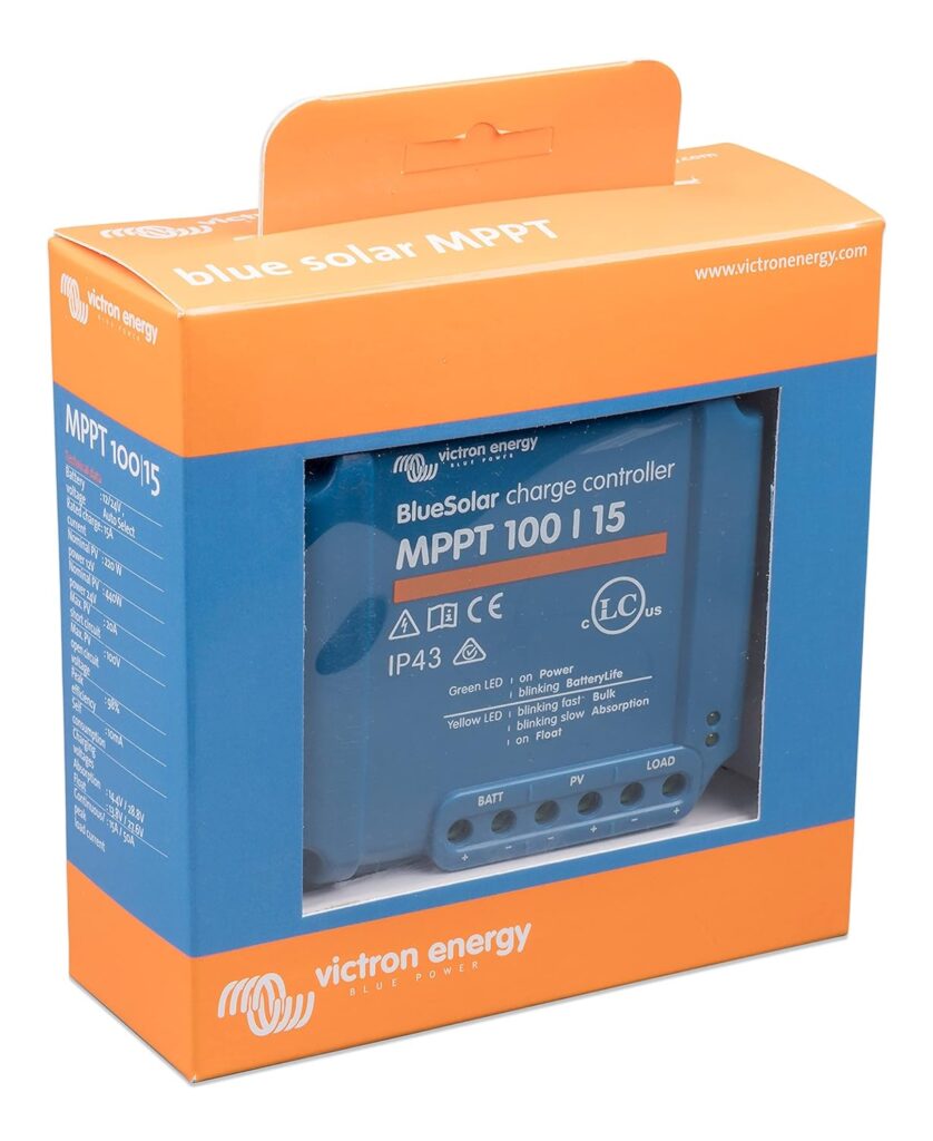 Victron BlueSolar MPPT 100/15 Charge Controller - 15 Amps / 100 Volts