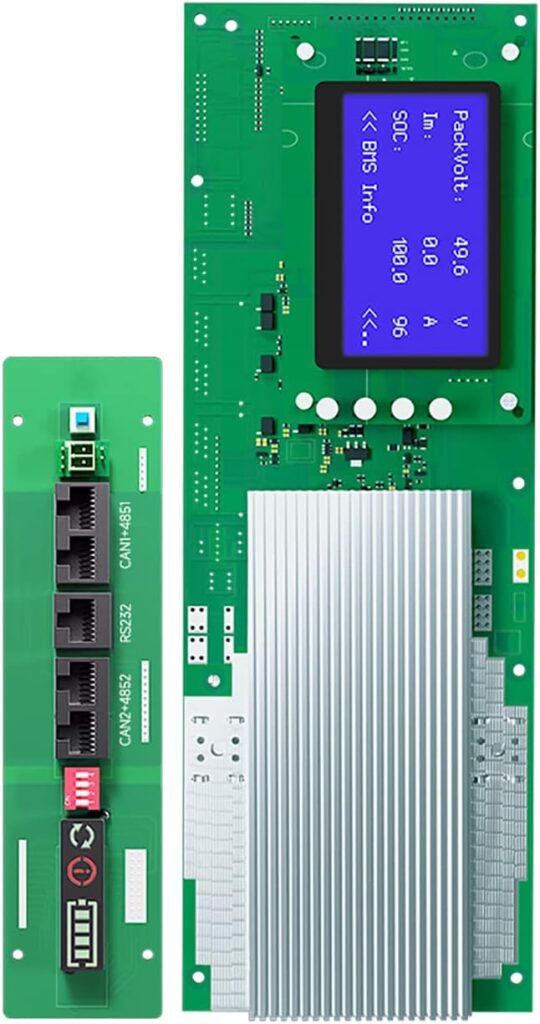 Daly BMS LiFePO4 16S 48V Home Energy Storage BMS 100A, for 18650 Battery, with Can, RS485, LED, for Solar System