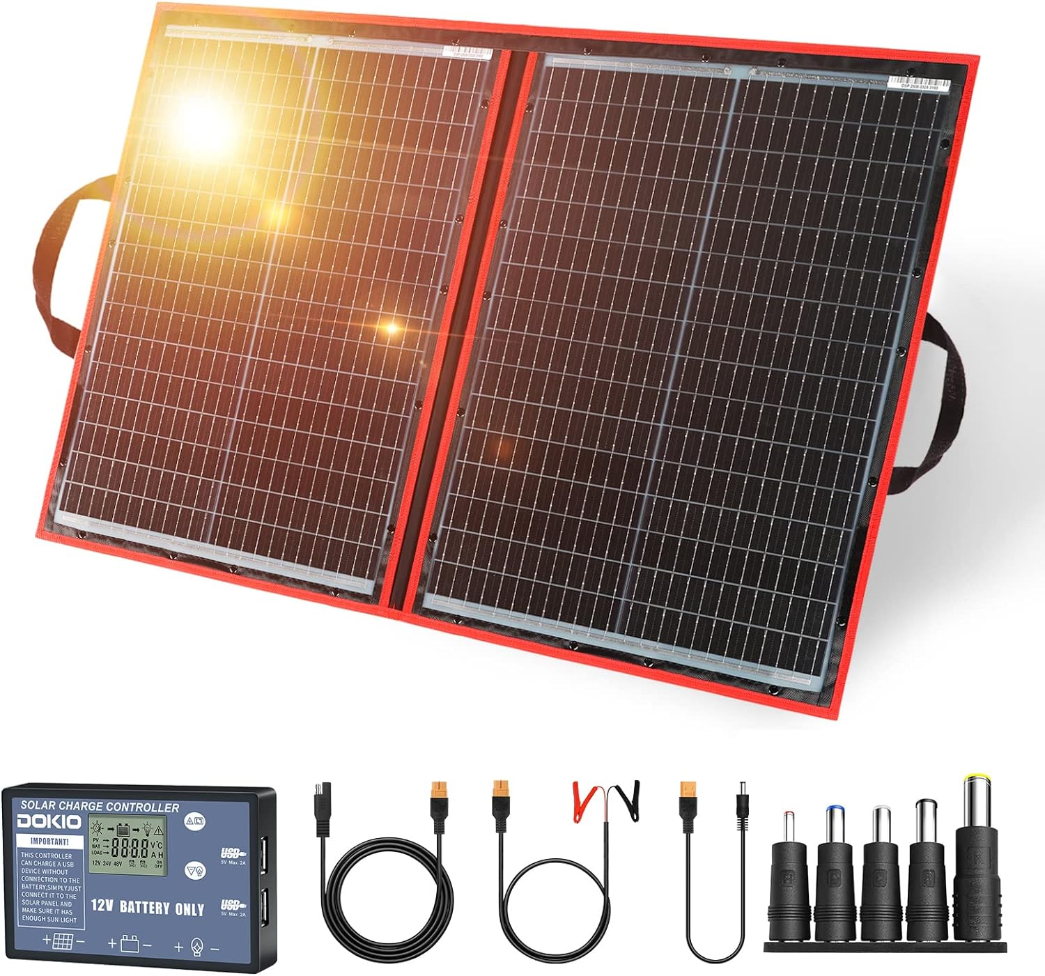 DOKIO 220W 18V Portable Solar Panel Kit Review - Solar Generator Zone