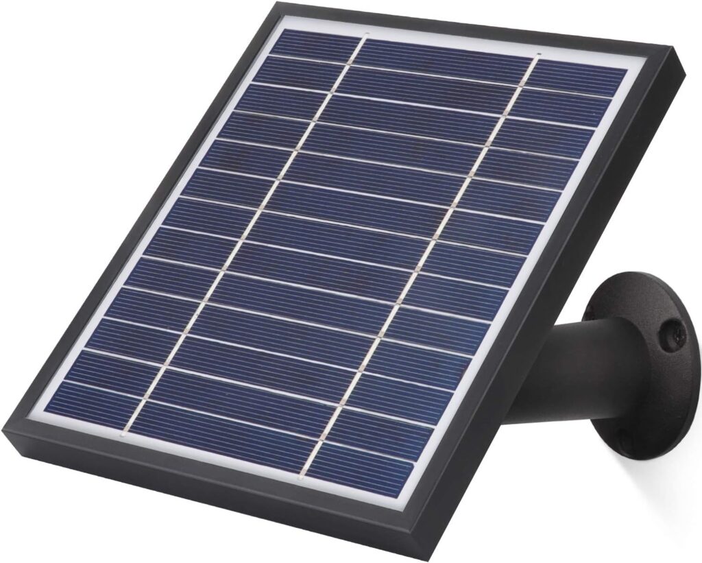 iTODOS Solar Panel Works for Arlo Pro and Arlo Pro 2, 11.8Ft Outdoor Power Charging Cable and Adjustable Mount ,Not for Arlo Ultra and Arlo Pro3 (Black )