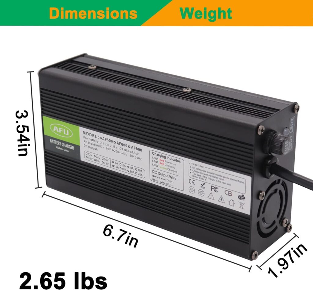 29.2V 15A LiFePO4 Battery Charger for 8S 24V LiFePO4 Battery with Cooling System Safety Protection