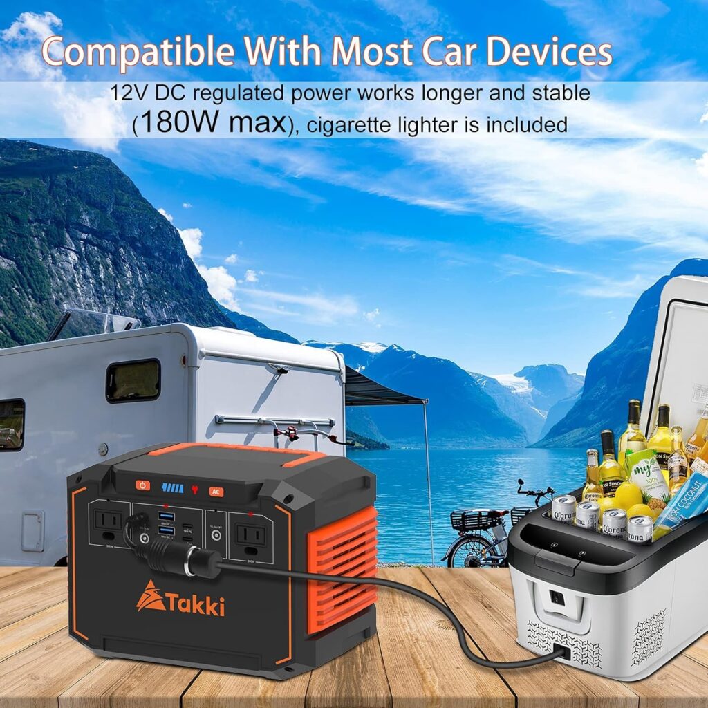 300W Portable Power Station and 111Wh Portable Generator, Camping Solar Generators for Home Use, Emergency, CPAP, Indoor, Outdoor