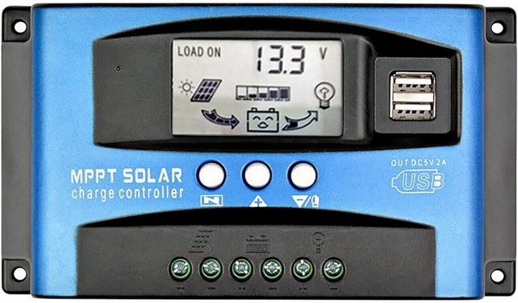 DIGISHUO 30A MPPT Solar Charge Controller with LCD Display Dual USB Multiple Load Control Modes,New Mppt Technical Maximum Charging Current