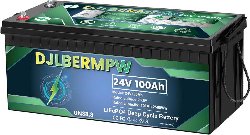 12V 100Ah LiFePO4 Lithium Battery, Deep Cycle Battery with Upgraded 100A BMS, Max 1280W Energy, Up to 15000 Cycles  10-Year Lifespan for RV, Marine, Solar, Trolling Motor, Camping, Off-Grid