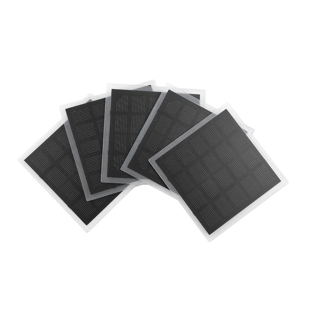 SUNYIMA 5Pcs 5V 1W Mini Solar Panels 3.93 x 3.93 for Solar Power Mini Solar Cells DIY Electric Toy Materials Photovoltaic Cells Solar DIY System Kits