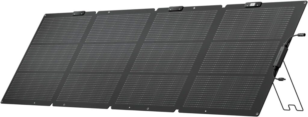 EF ECOFLOW 220 Watt Portable Solar Panel, 25% High Conversion Efficiency N-Type Solar Cell, NextGen Foldable Solar Panel with Adjustable Kickstand, IP68 Waterproof for Camping RV Off Grid System