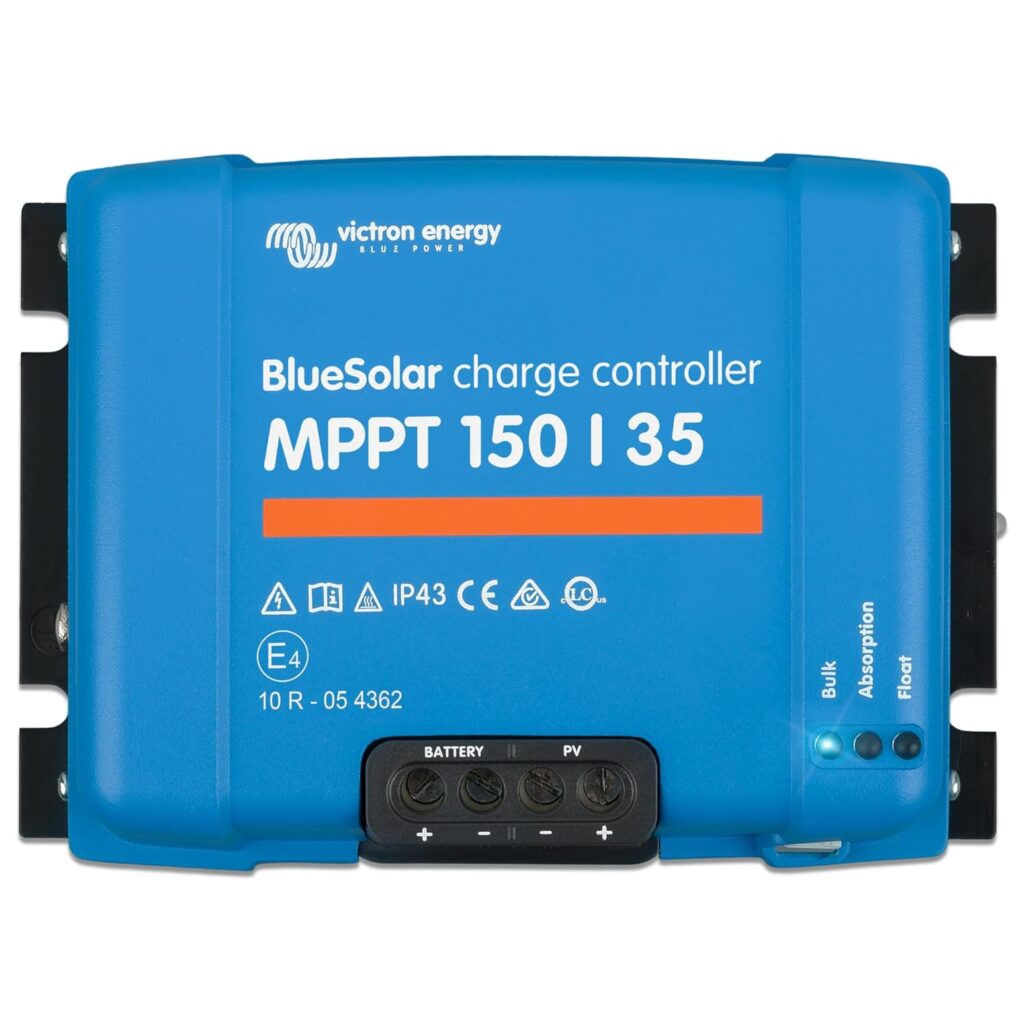 Victron Energy BlueSolar MPPT 35A Charge Controller, 150V, 12/24/36/48V, SCC020035000