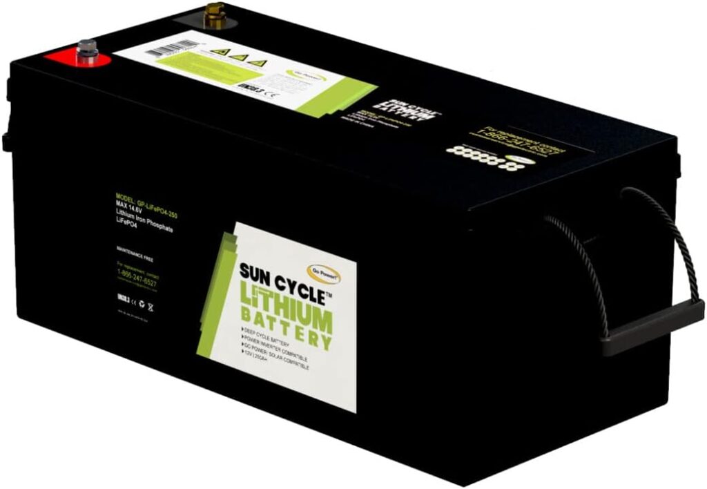 Go Power GP-LIFEPO4-250 12V 250A Hour Lithium Battery