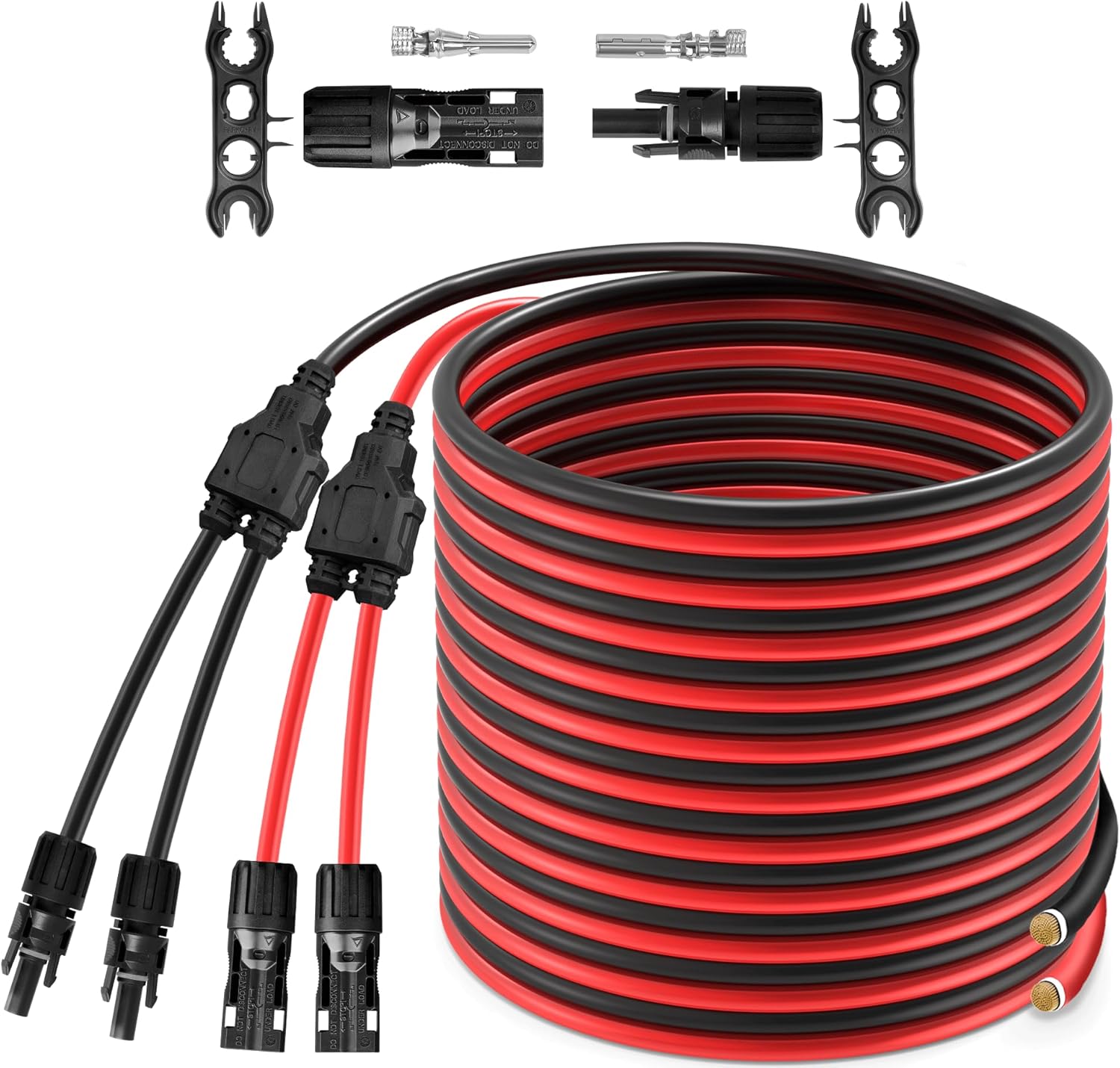 EcoWave Solar Panel Extension Cable 20FT 10AWG - Solar Generators